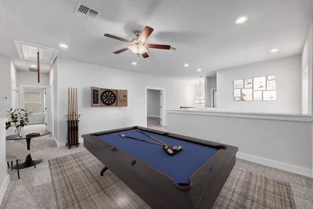 a view of small space with racks on the wall