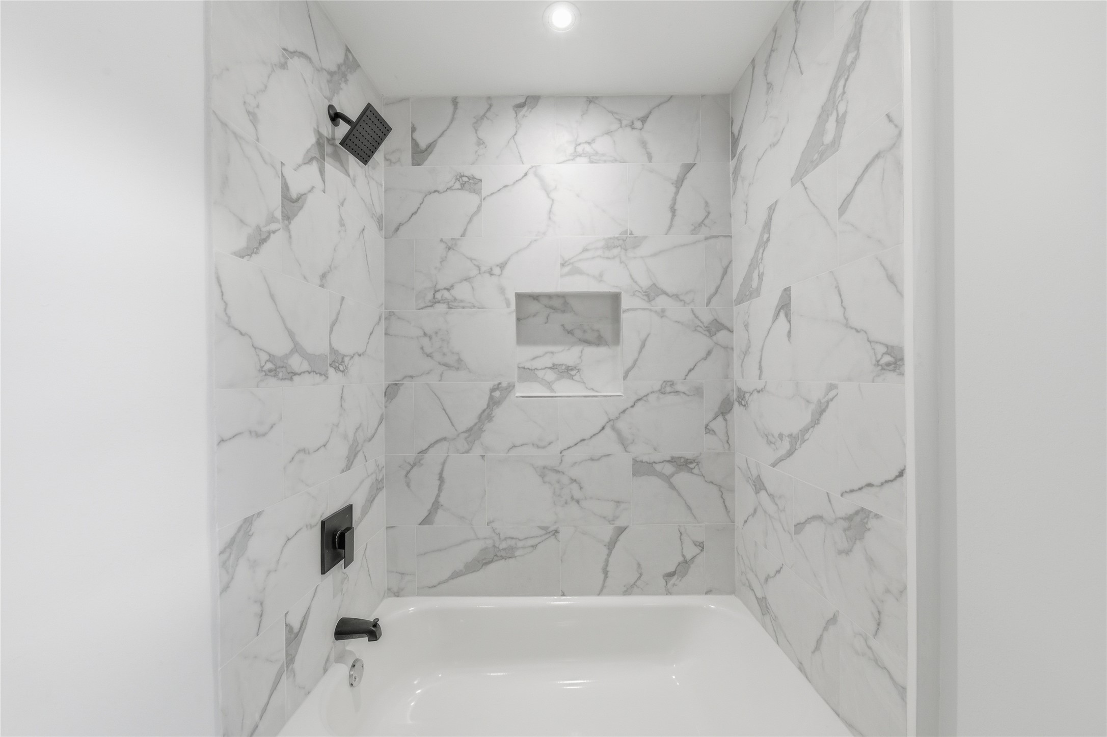 15827 Foxgate Road Houston, TX 77079 - Photo 35 of 37 Modern full bathroom with a a tub ideal for children of all ages