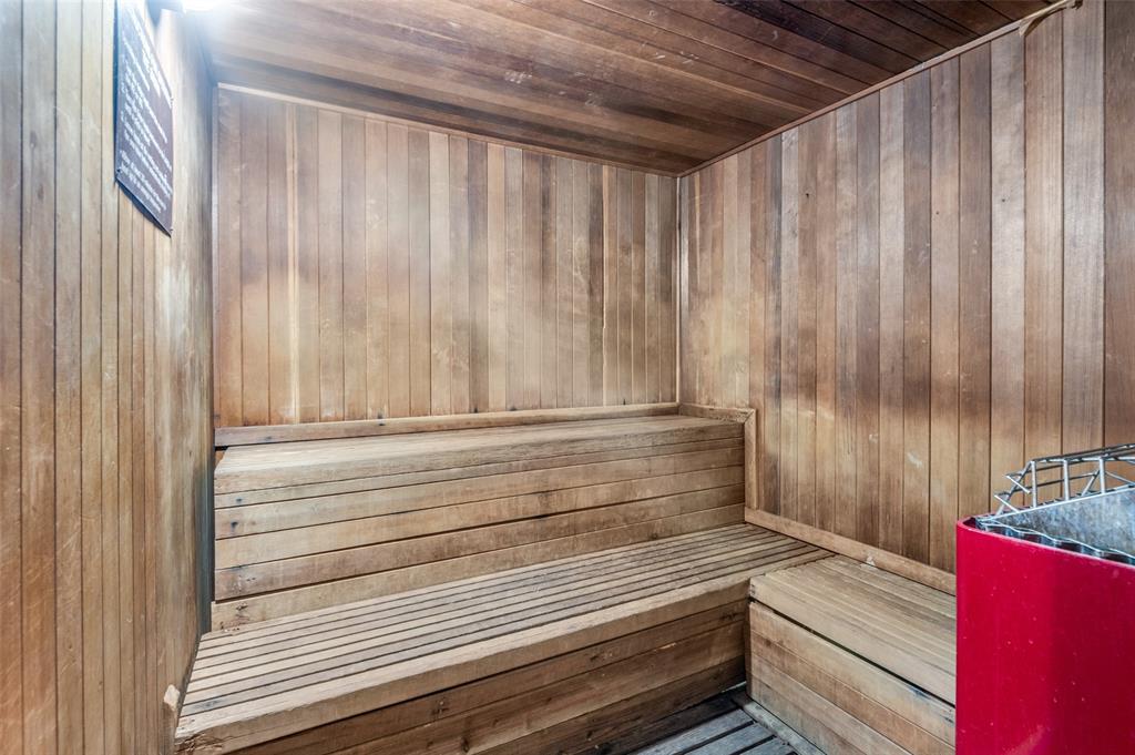 1300 Memory Lane, Unit 5214 Arlington, TX 76011 - Photo 23 of 30 Sauna with wood ceiling and wood walls located in the fitness center.