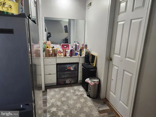 a room with storage and utility