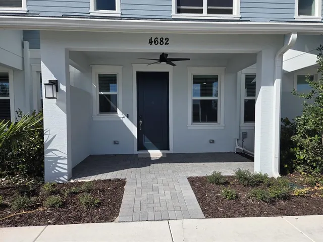 a view of a lake and a houses