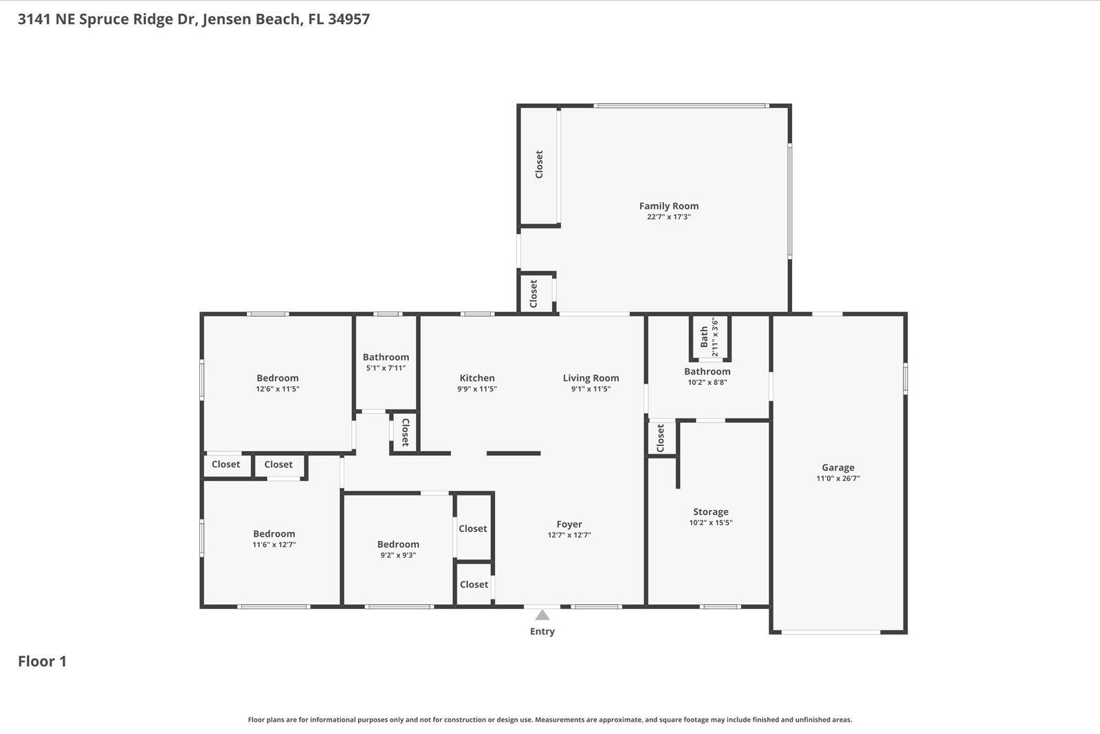 3141 Northeast Spruce Ridge Avenue Jensen Beach, FL 34957 - Photo 3 of 35 38-Floor-1 6