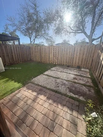 a backyard of a house