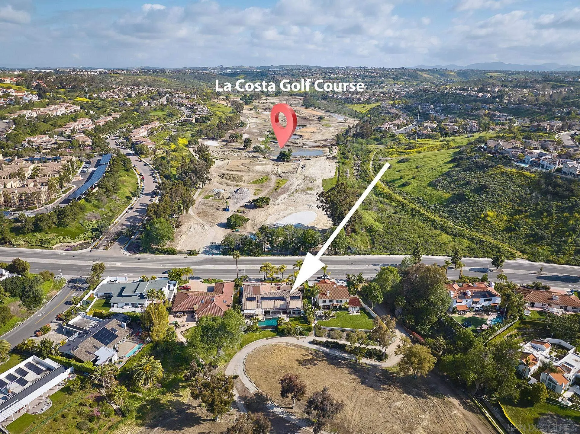 2027 Alga Road Carlsbad, CA 92009 - Photo 69 of 72 an aerial view of residential houses with outdoor space