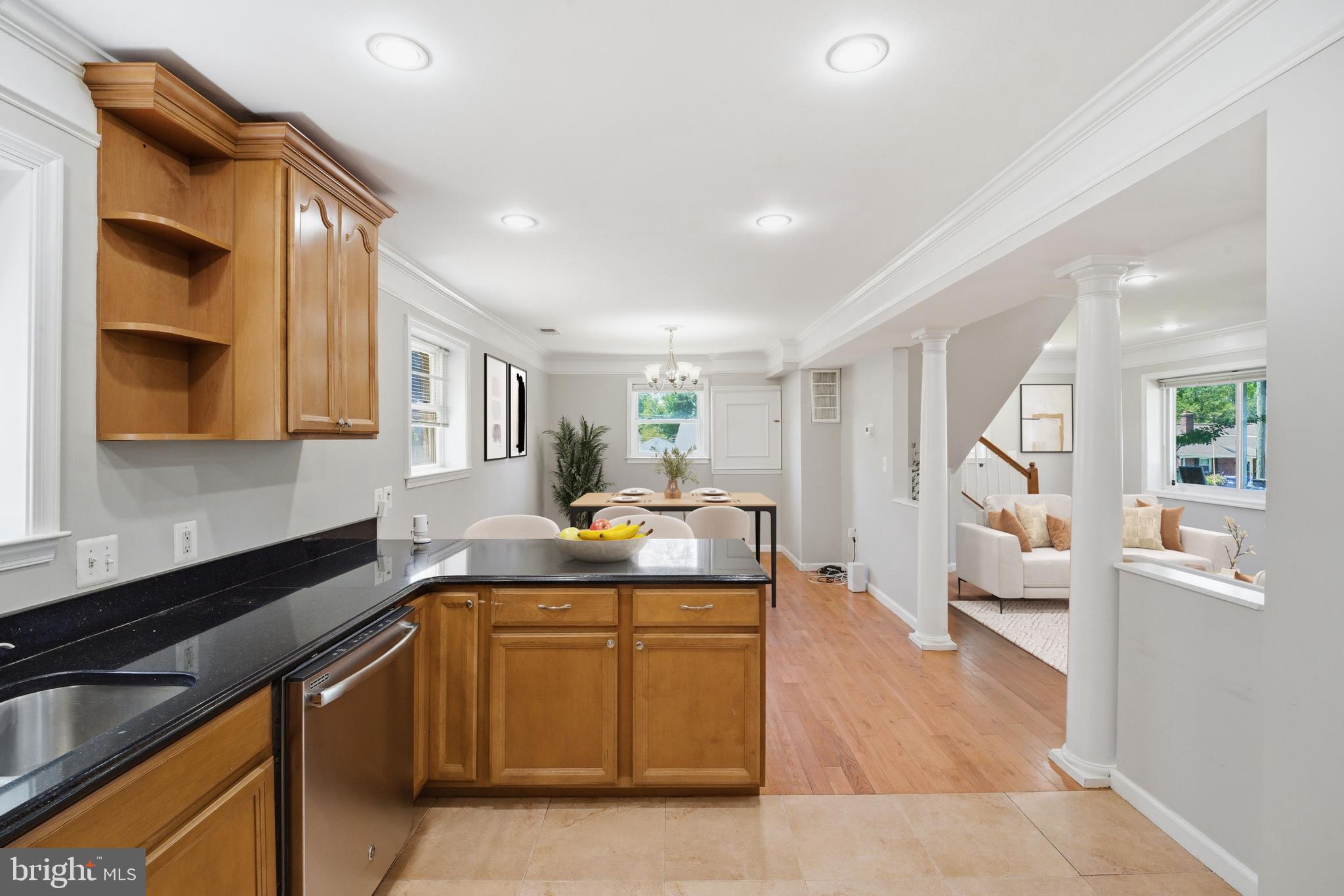 2507 Weisman Road Silver Spring, MD 20902 - Photo 16 of 41 Virtually Staged Kitchen-Dining Area