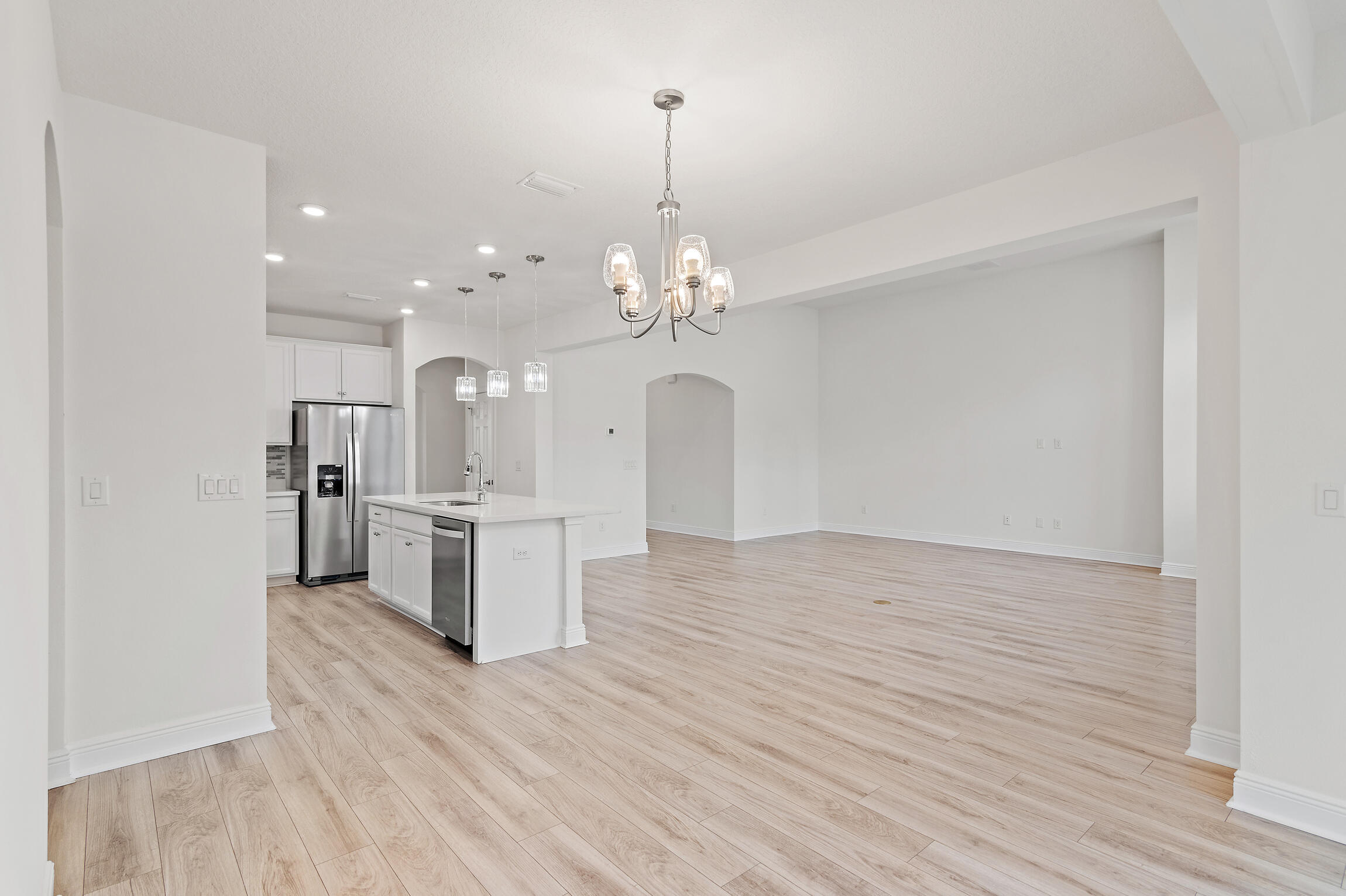 430 Fairway Crossing Freeport, FL 32439 - Photo 19 of 57 a view of a kitchen with cabinet and a chandelier