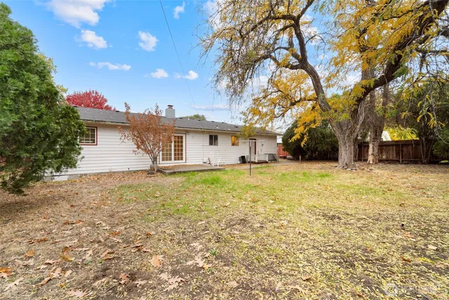 a backyard of a house
