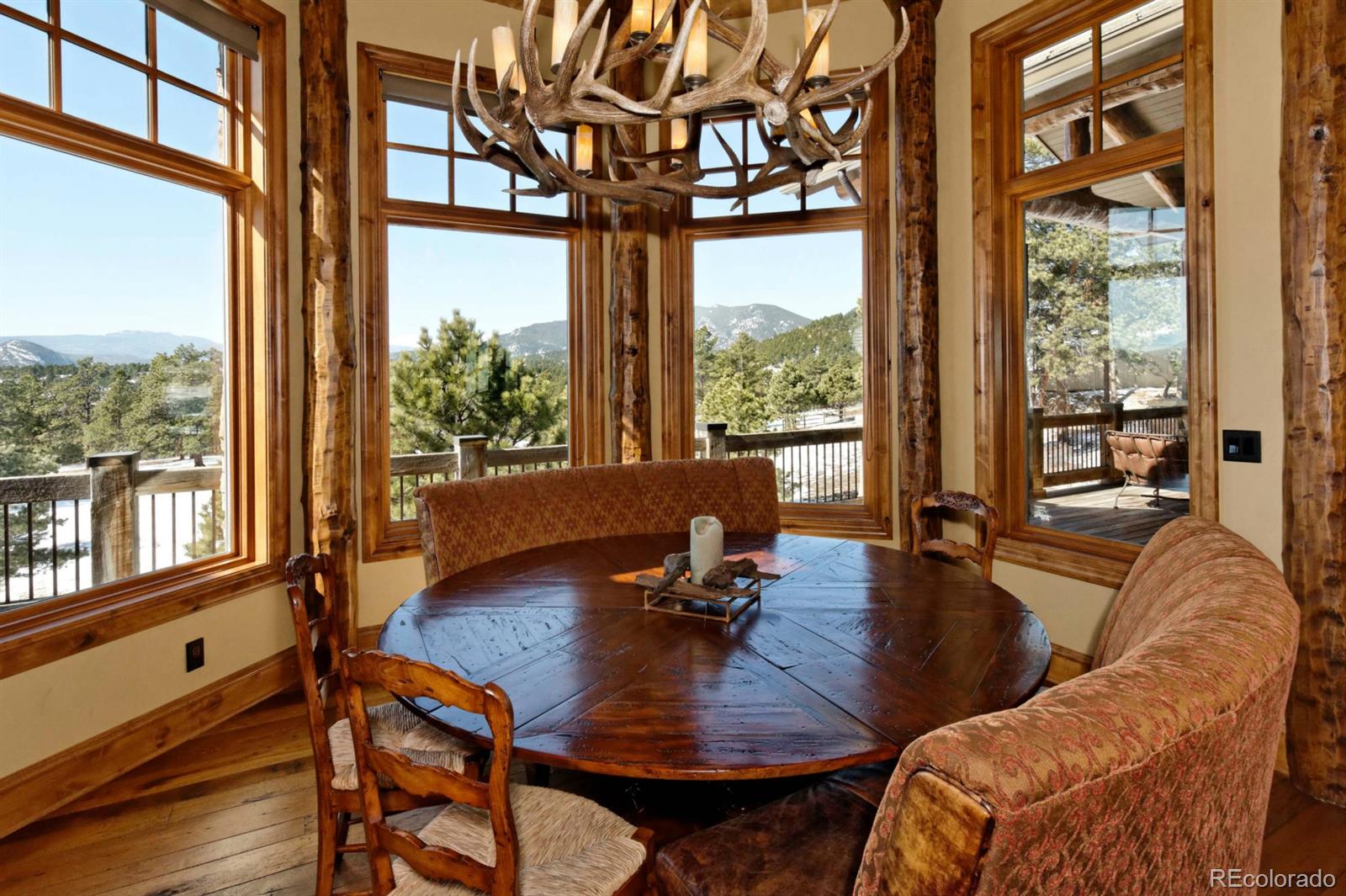2127 Wieler Road Evergreen, CO 80439 - Photo 13 of 35 a living room with furniture and a large window