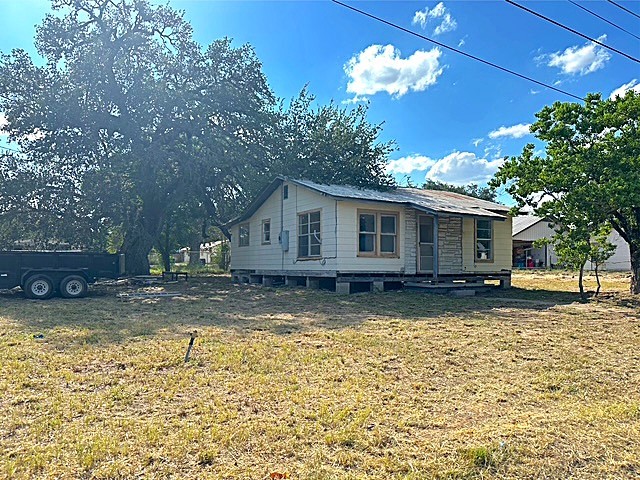 a view of a house with a patio