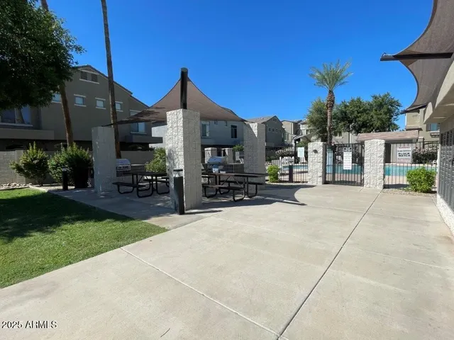 a view of a street with houses