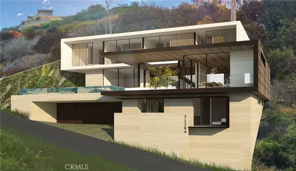 a view of a house with a balcony