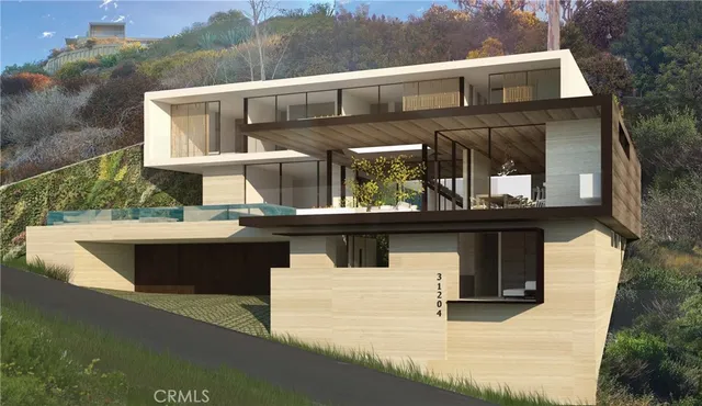 a view of a house with a balcony