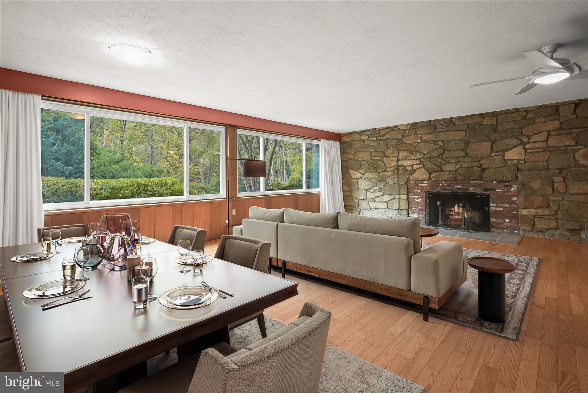 5311 Allandale Road Bethesda, MD 20816 - Photo 19 of 45 Living and Dining Room - Virtually Staged