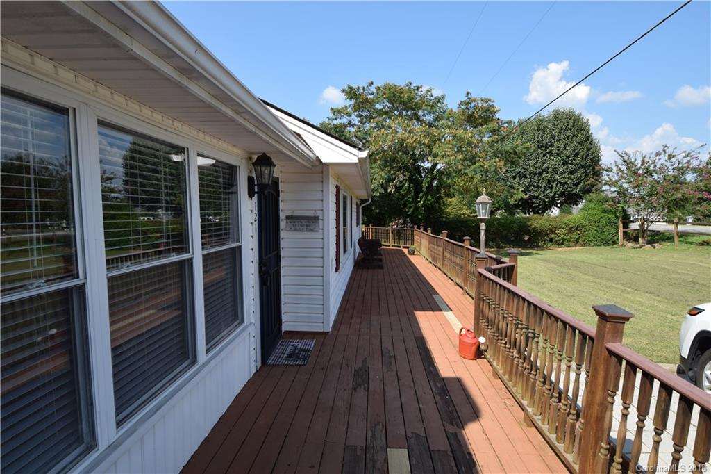 121 Thompson Road Rutherfordton, NC 28139 - Photo 29 of 29 a view of balcony with wooden floor and fence