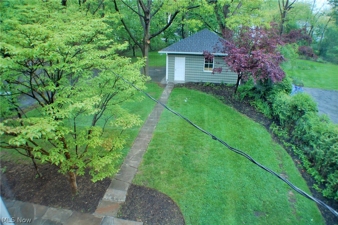 2277 Lamberton Road Cleveland, OH 44118 - Photo 30 of 34 Backyard from above--shingles are new on garage. Also house has complete tear off and re-sheet of roof.
