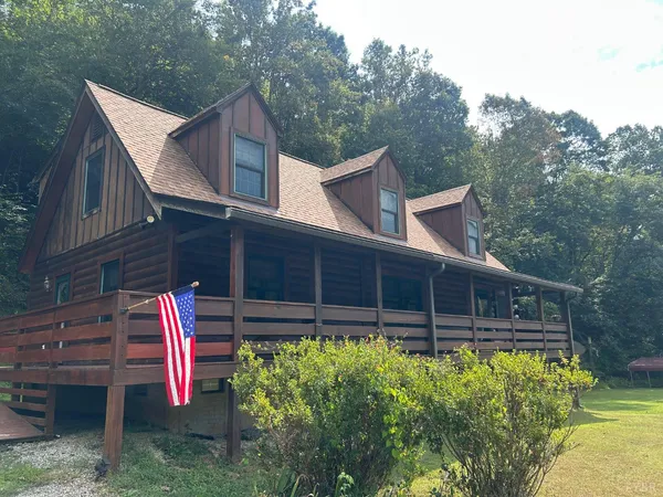 a view of a city and mountains