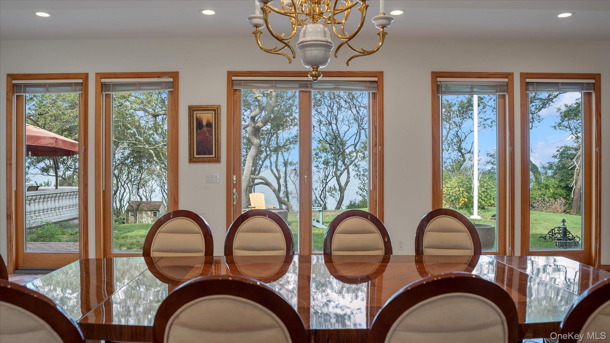 3400 Dignans Road Cutchogue, NY 11935 - Photo 7 of 50 Doorway featuring recessed lighting and a chandelier