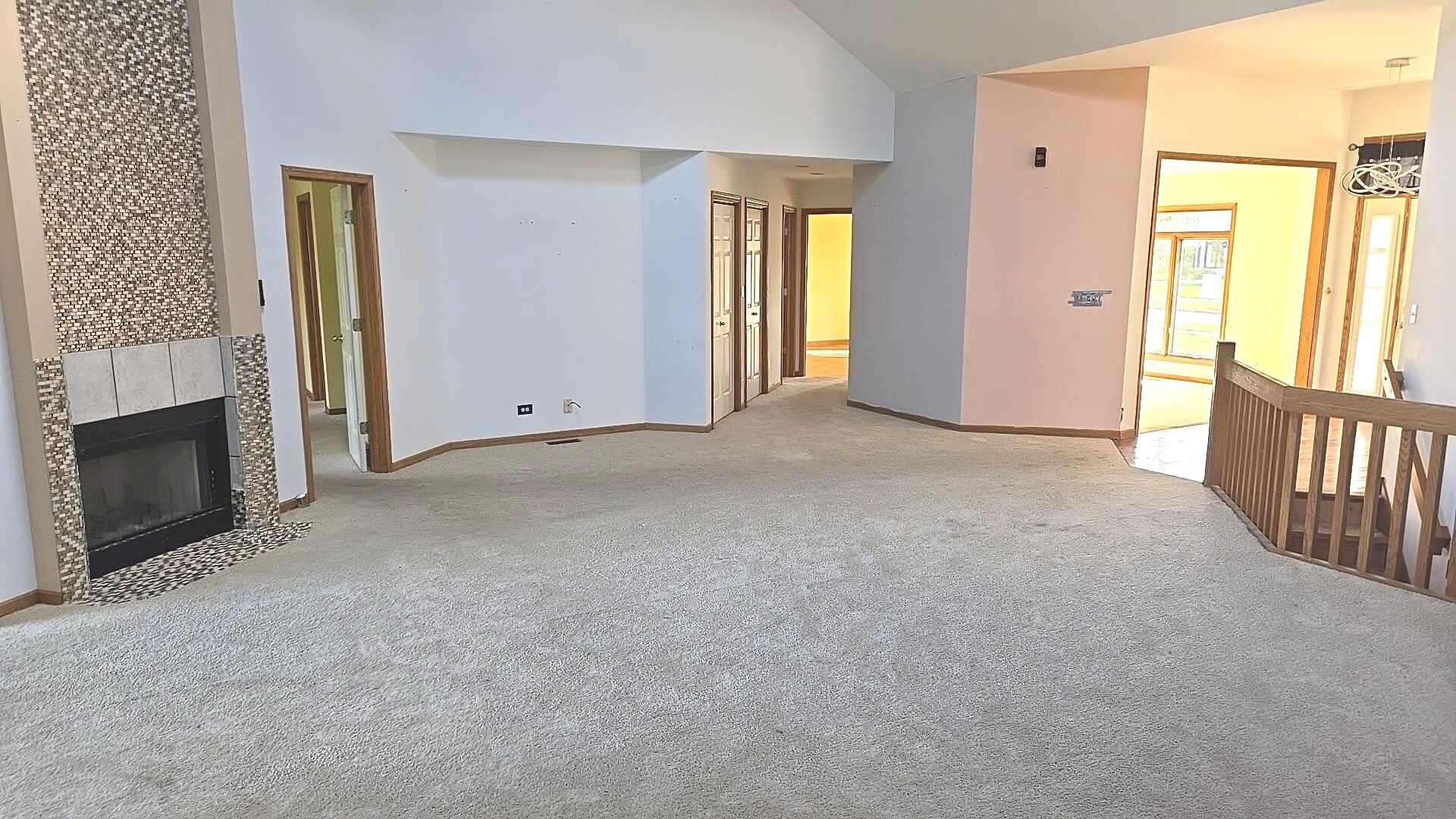 3907 Troon Street Flossmoor, IL 60422 - Photo 16 of 22 an empty room with windows and fireplace