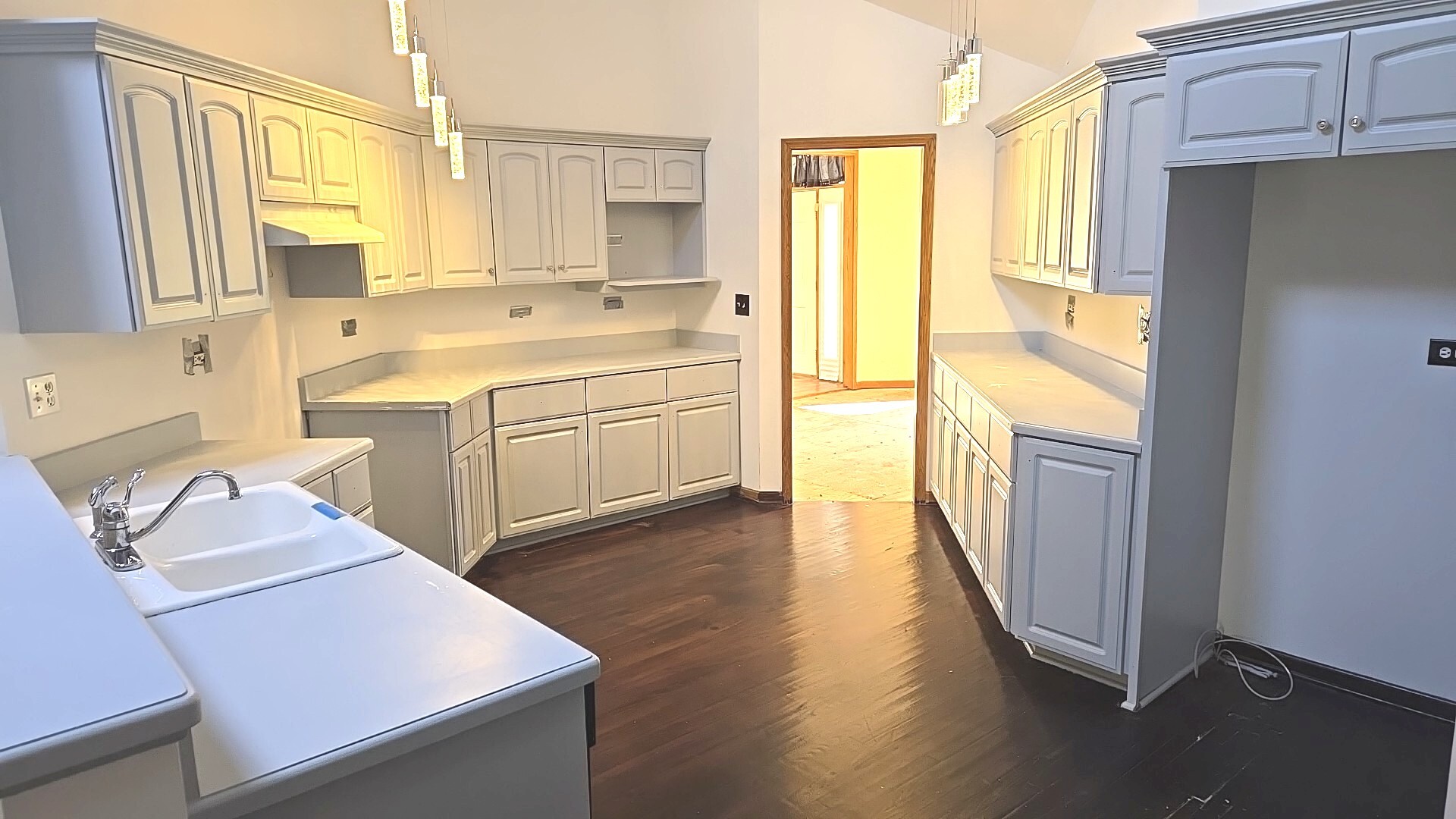 3907 Troon Street Flossmoor, IL 60422 - Photo 17 of 22 a view of a kitchen with wooden floor and cabinets