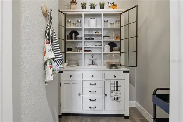 a view of cabinets