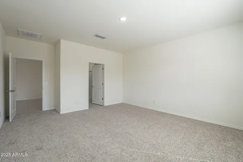 an empty room with an entryway