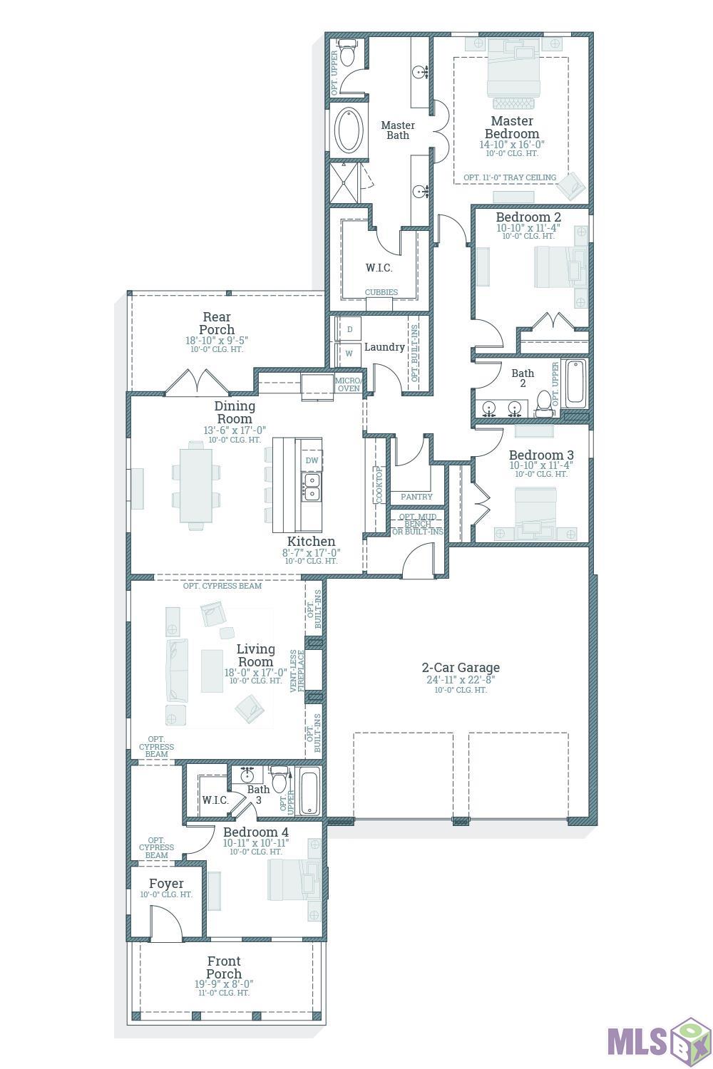 13820 Tideland Drive Baton Rouge, LA 70810 - Photo 20 of 20 Breton A - Floorplan