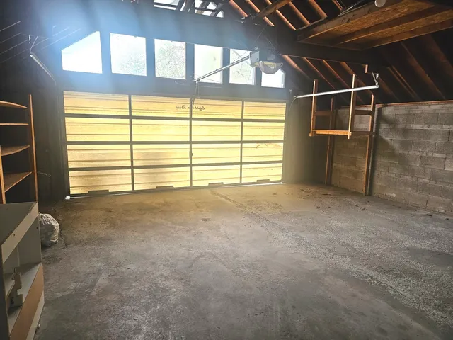 a front view of a house with patio