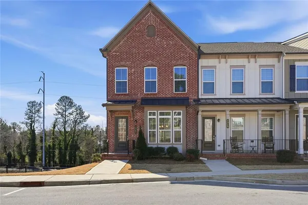 a front view of a house