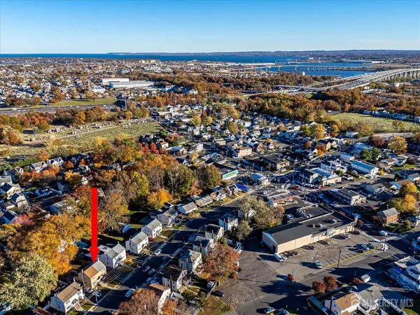 an aerial view of multiple house