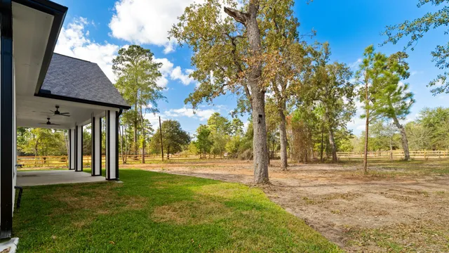 a view of yard with tree