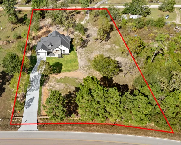 a view of a yard with plants