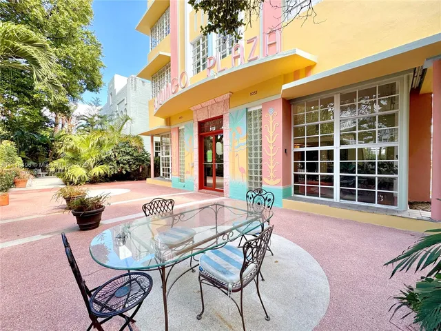 a house view with a seating space