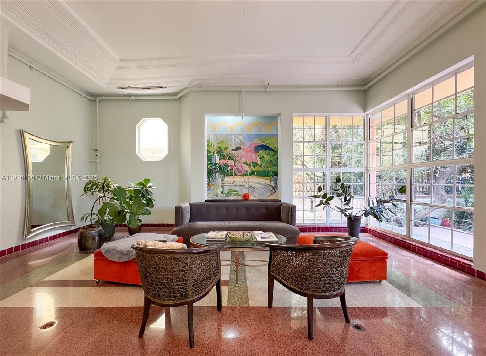 1051 Meridian Avenue, Unit 1D Miami Beach, FL 33139 - Photo 14 of 18 a living room with furniture and a large window