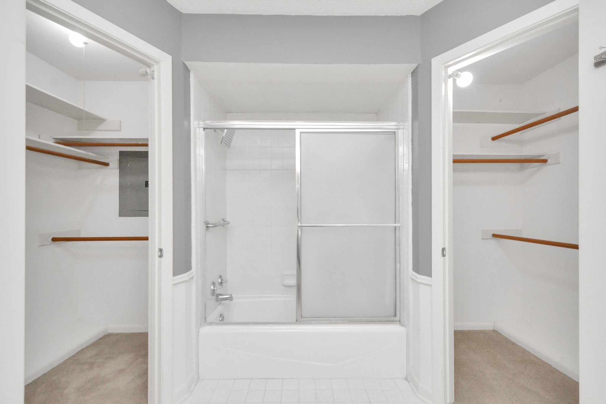 4743 Sabrina Drive Houston, TX 77066 - Photo 10 of 22 a bathroom with a bathtub and a shower