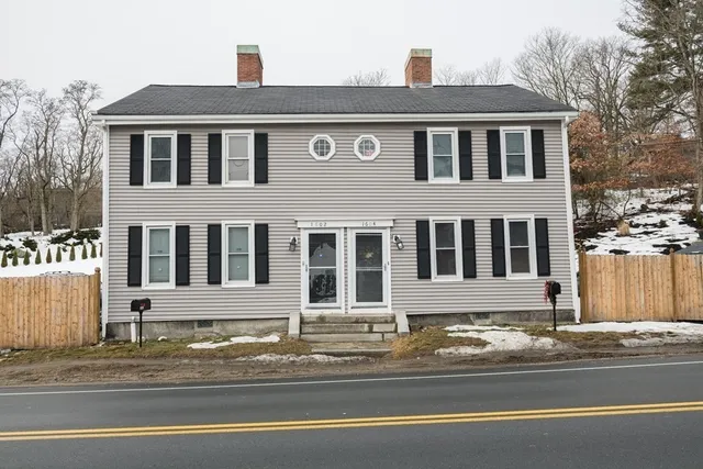 a front view of a house