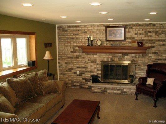 45310 Rudgate Road Canton, MI 48188 - Photo 2 of 25 FLOOR TO CEILING FIREPLACE