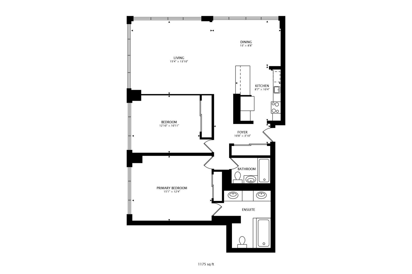 655 West Irving Park Road, Unit 3302 Chicago, IL 60613 - Photo 26 of 37 a picture of floor plan