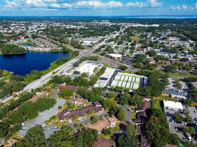 an aerial view of city