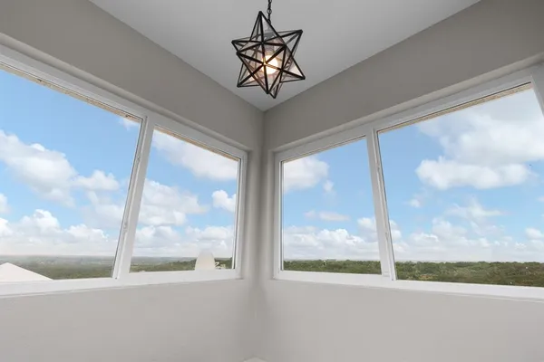 a view of a room with a porch