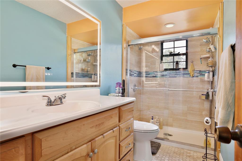 425 Mercers Fernery Road DeLand, FL 32720 - Photo 18 of 54 a bathroom with a sink toilet and shower