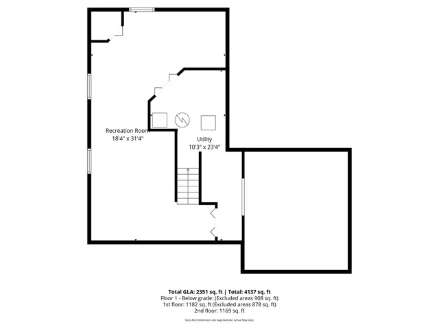 a view of a patio with table and chairs and potted plants