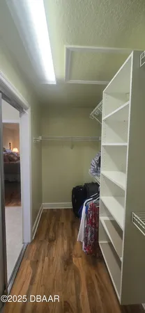 a view of walk in closet