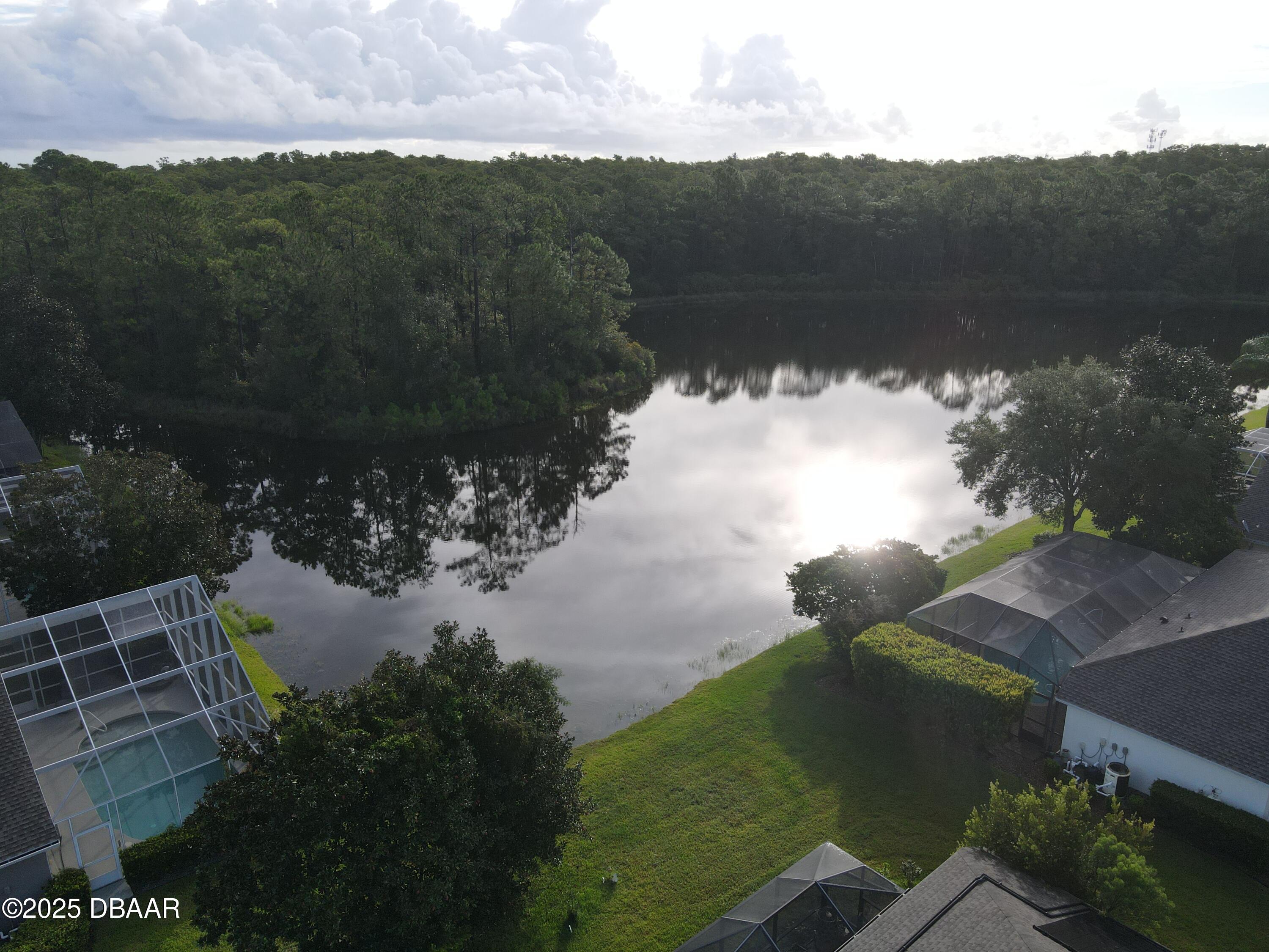 1279 Royal Pointe Lane Ormond Beach, FL 32174 - Photo 23 of 24 a view of a lake with a yard