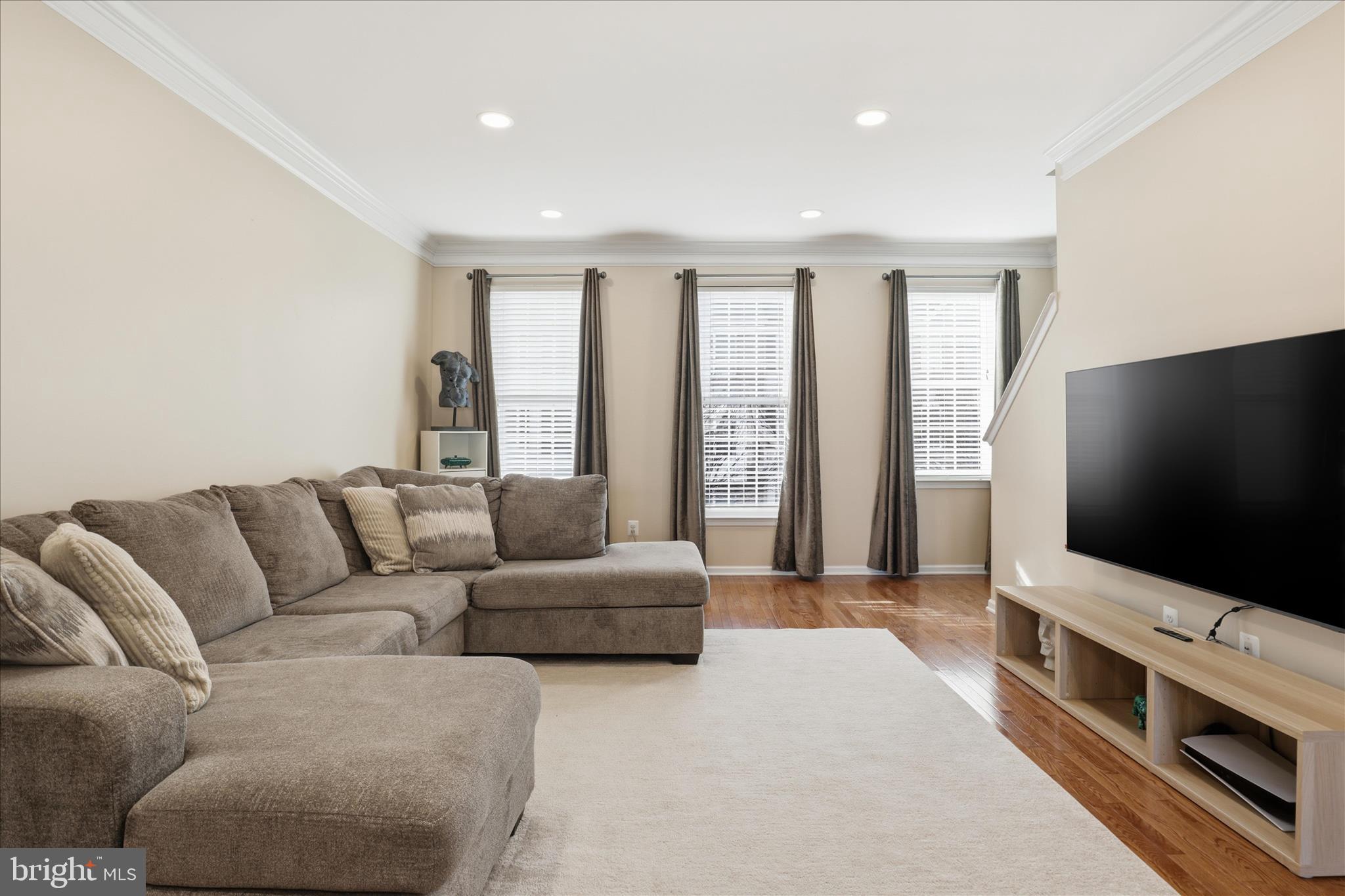 25114 Monteith Terrace Chantilly, VA 20152 - Photo 7 of 46 a living room with furniture and a flat screen tv