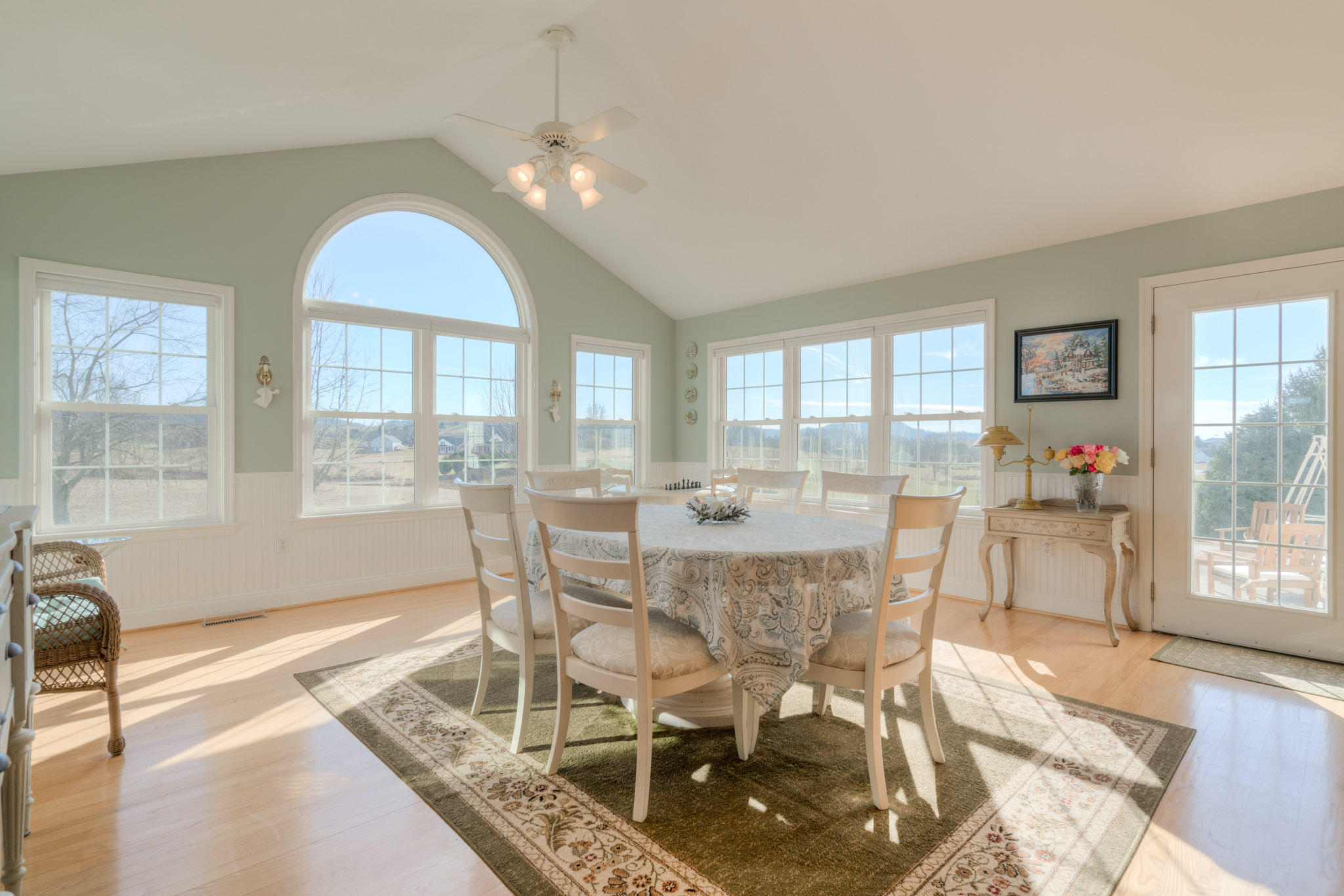 1675 Union Valley Road Riner, VA 24149 - Photo 18 of 50 a view of a dining room with furniture and wooden floor
