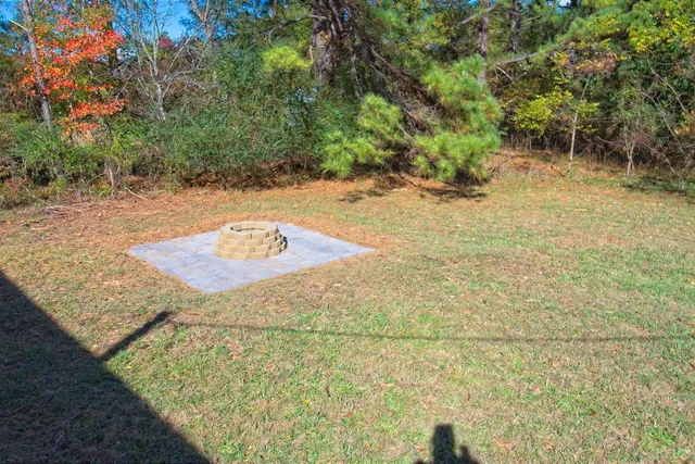 a view of an outdoor space and a yard