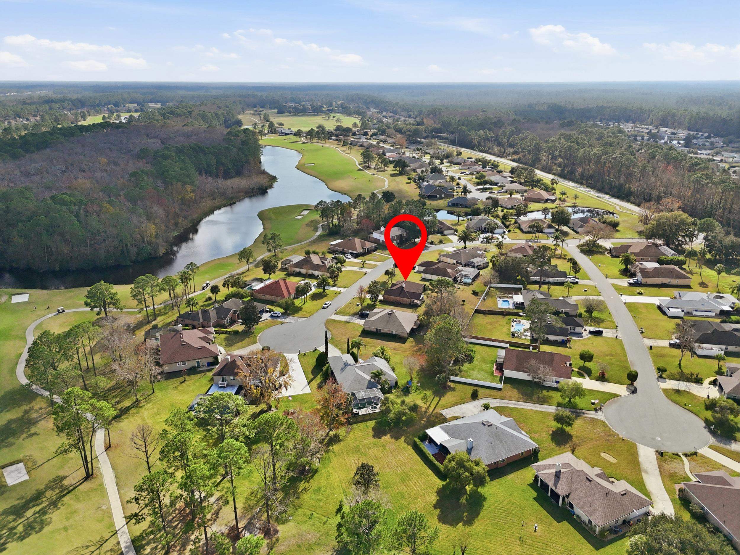 4628 Legends Lane Elkton, FL 32033 - Photo 47 of 49 an aerial view of residential houses with outdoor space