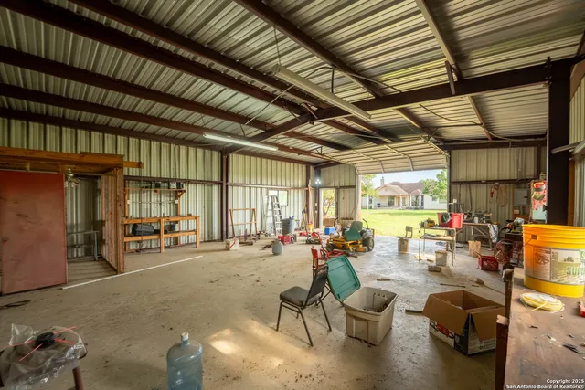 a room with gym equipment