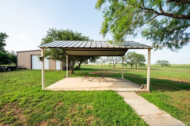 a view of a park with a big yard