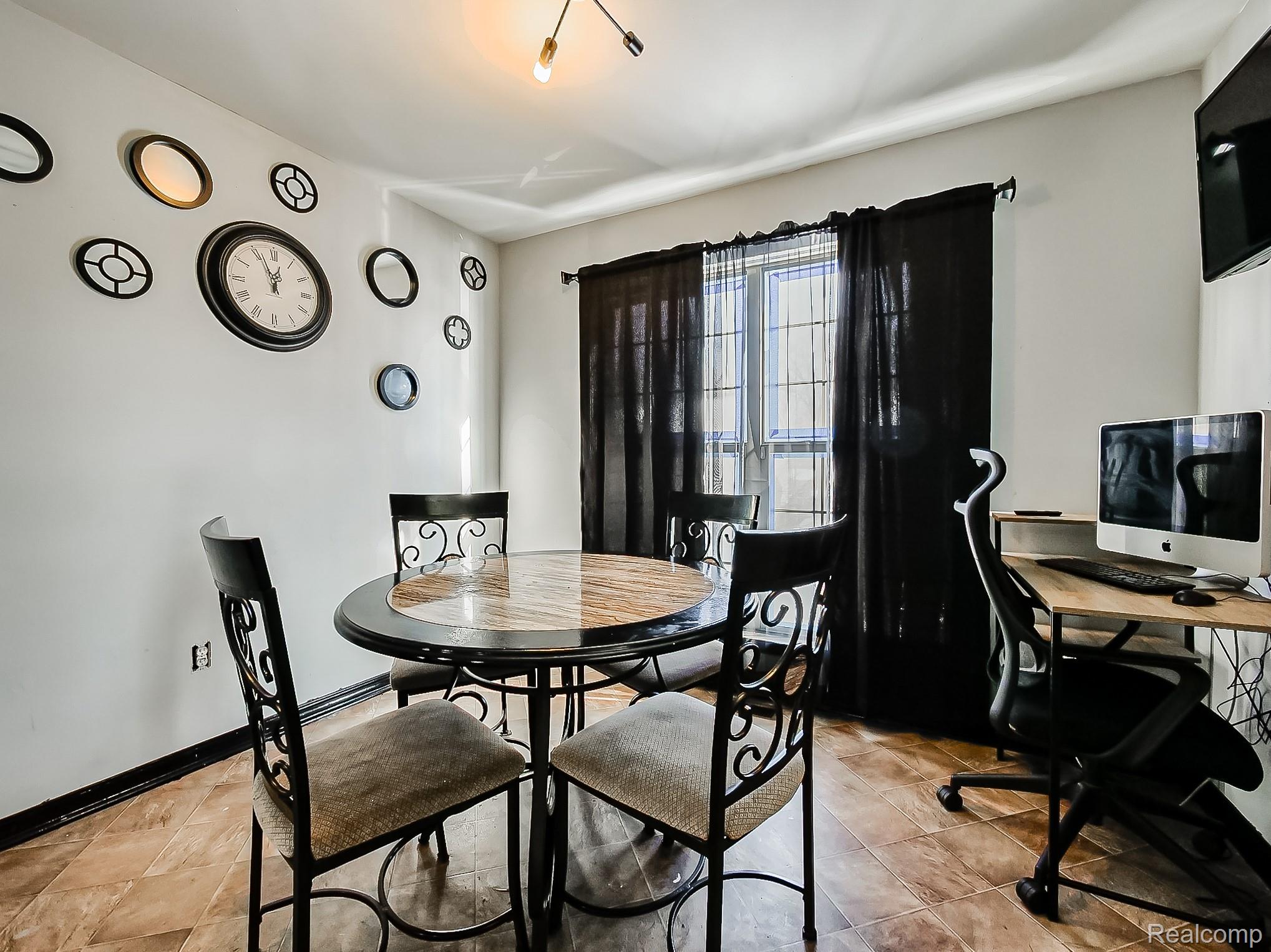 34460 Van Born Road Wayne, MI 48184 - Photo 7 of 31 Dining space featuring baseboards and an office area
